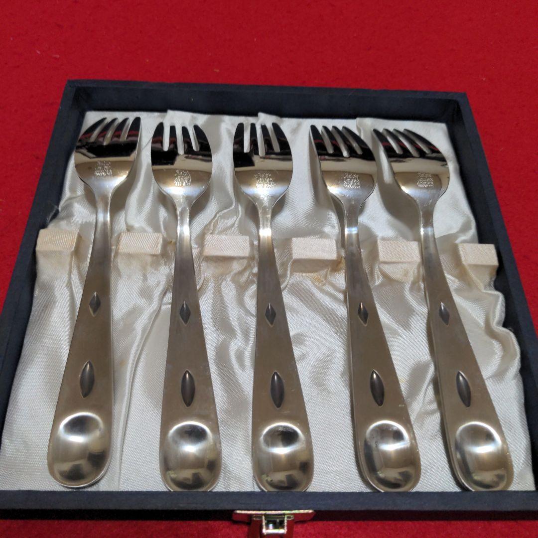 A*u様 ラルフローレン コンチョ ステンレス サラダ フォーク 5本　 ナバホ