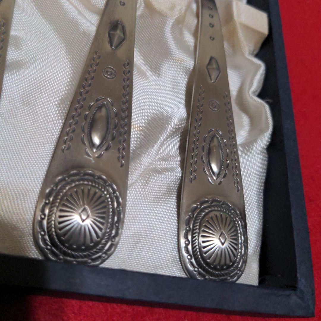 A*u様 ラルフローレン コンチョ ステンレス サラダ フォーク 5本　 ナバホ