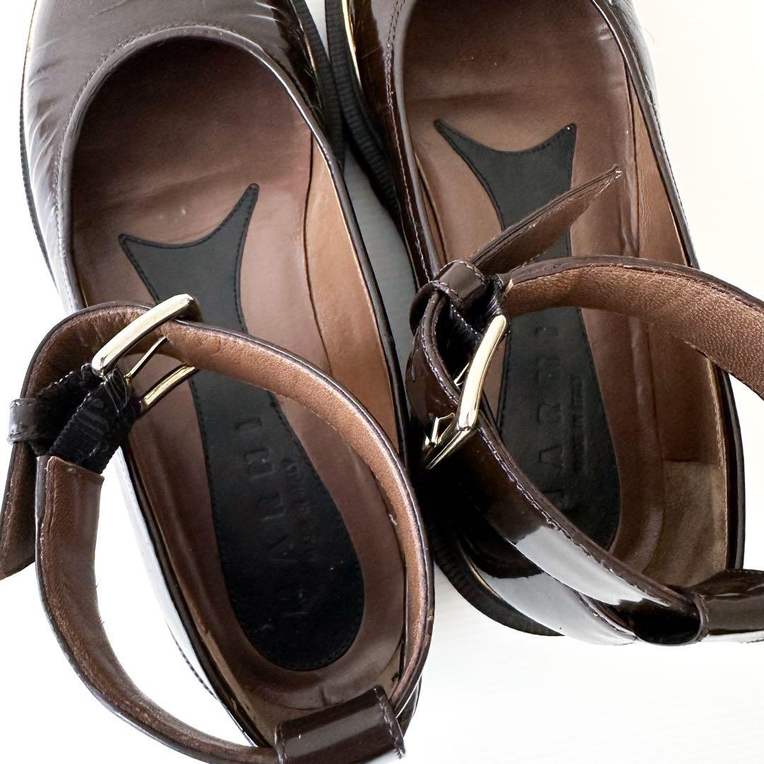 MARNI マルニ /厚底メリージェーン ダークブラウン