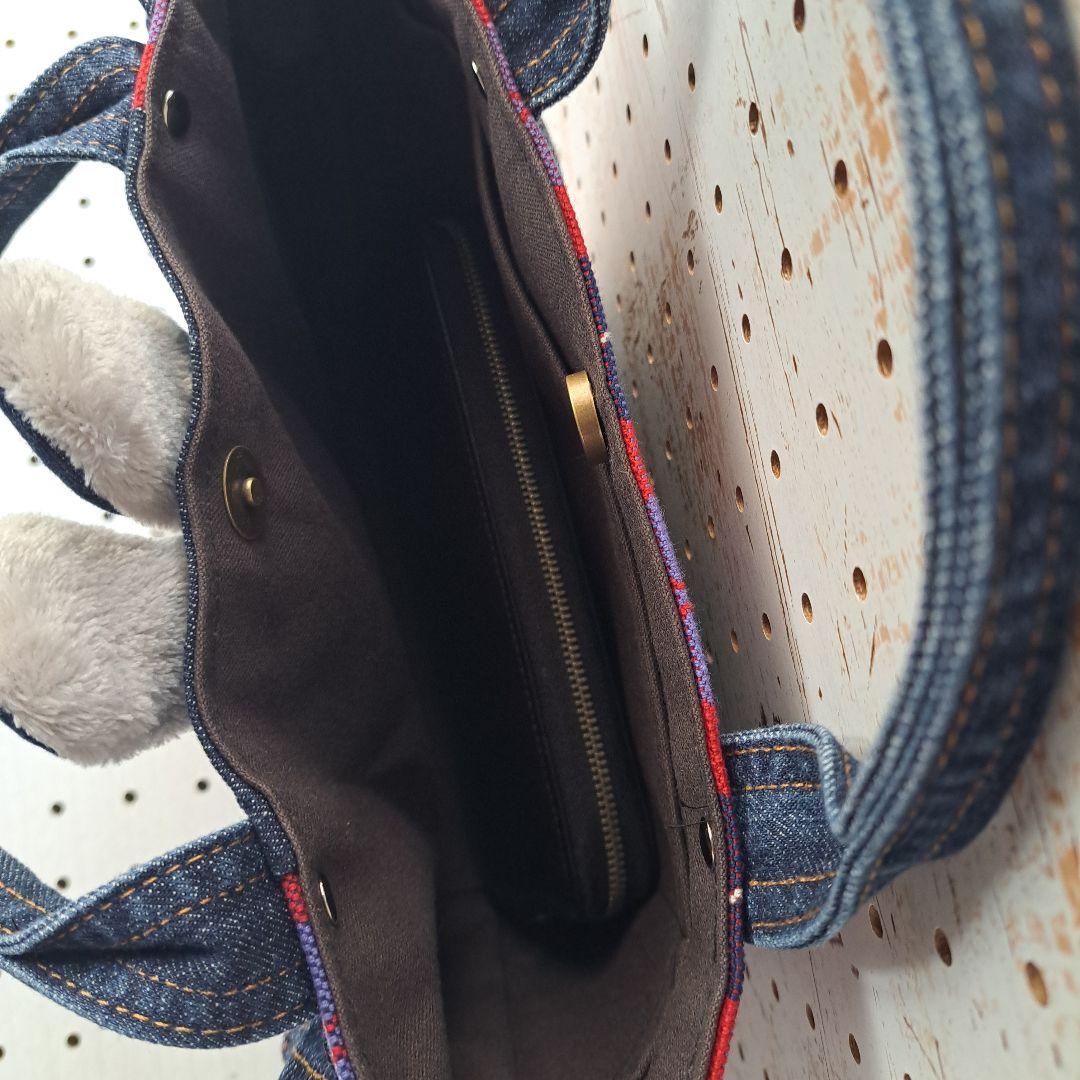 m*e様 コヤンイサムチョン　リトルサンダー　デニムリメイクトートバッグ&ポーチ