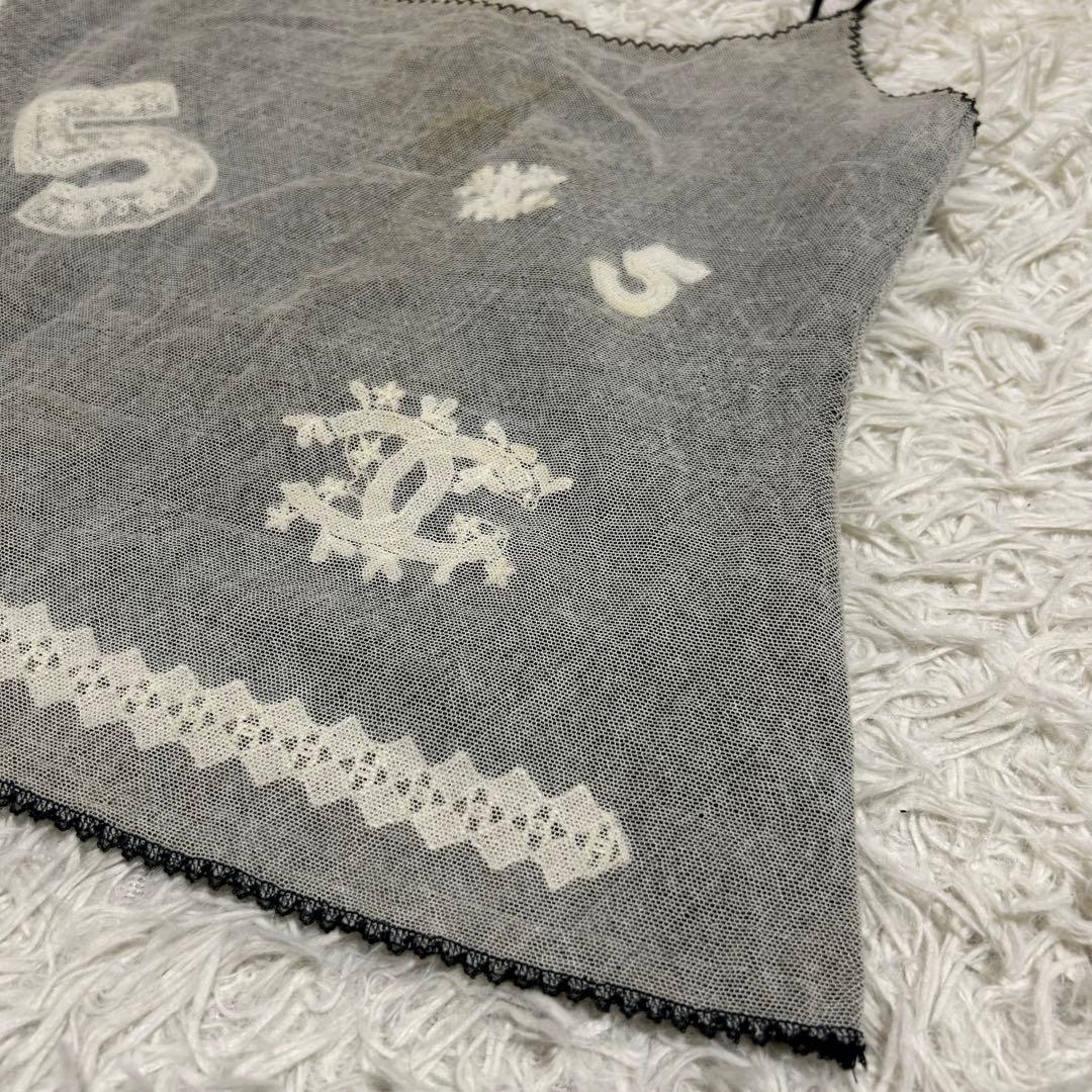 CHANEL ココマーク No.5 デザイン 刺繍 キャミソール メッシュ 38