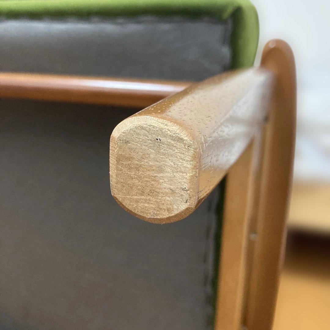 カリモク60 Kチェア2シーター　モケットグリーン