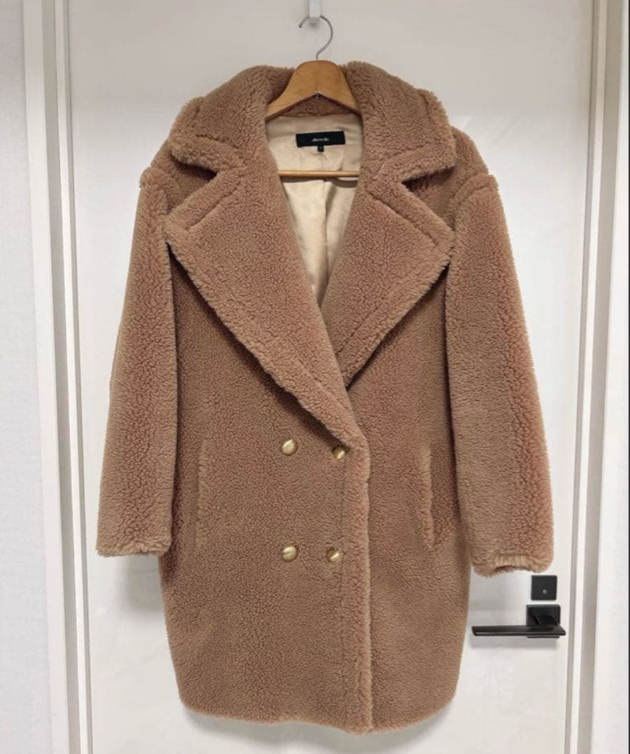 アルアバイル　ルルウィルビー ウールMIXボアピーコート