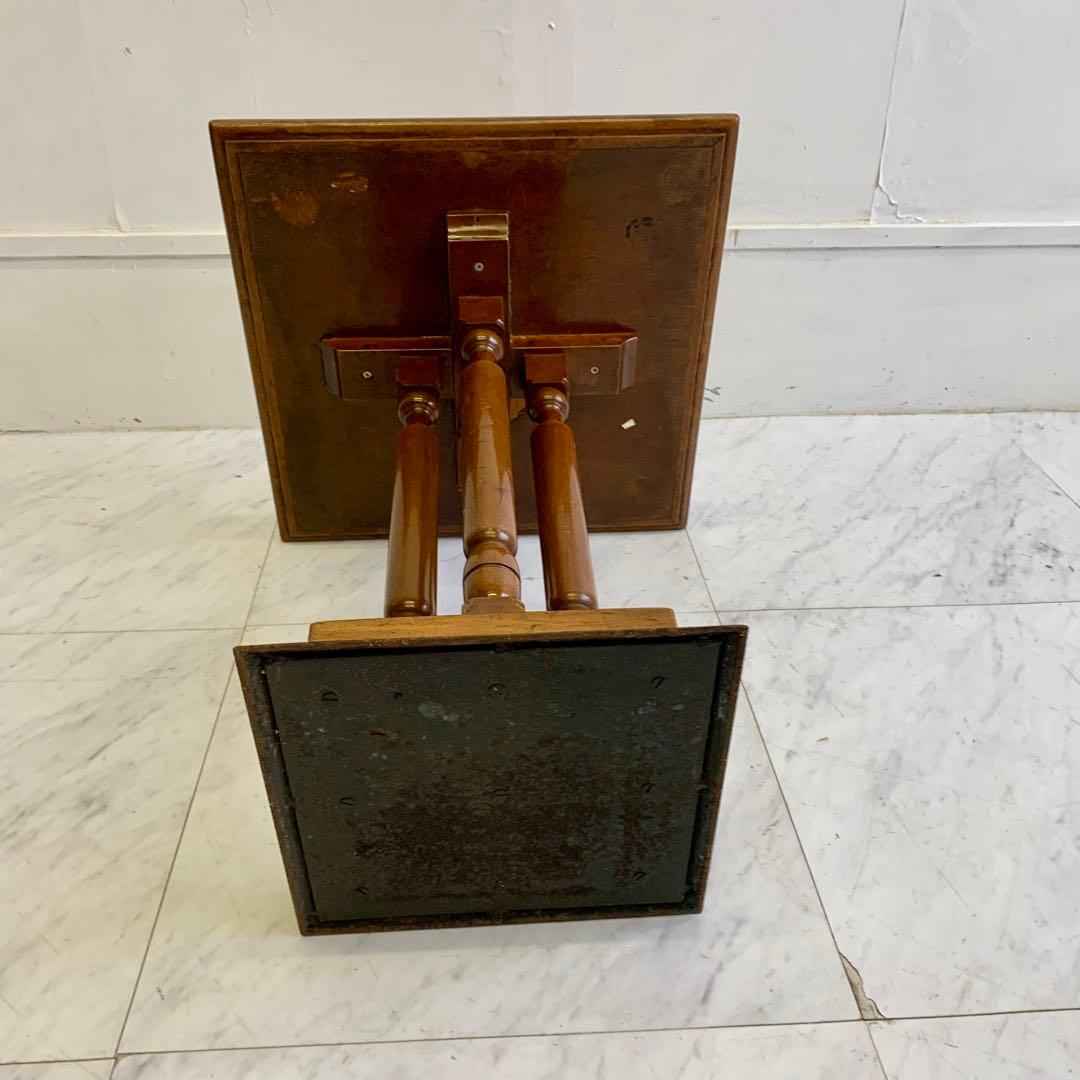 ヴィンテージ 木製 サイドテーブル レトロ 喫茶店 カフェテーブル ①