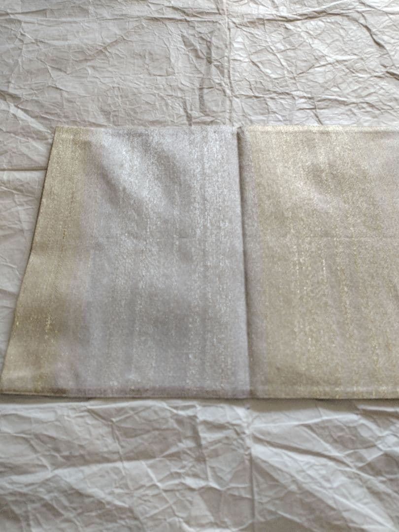 ちはやふる値下げ　桝屋高尾　ねん金綴錦　彩絵菊文　両面　袋帯