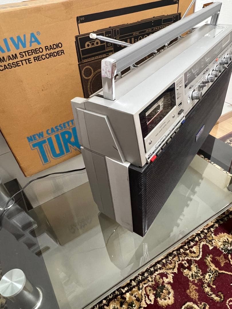 昭和レトロ◆AIWA アイワCS-J88 ラジカセ未使用近い動作品美品ビンテージ