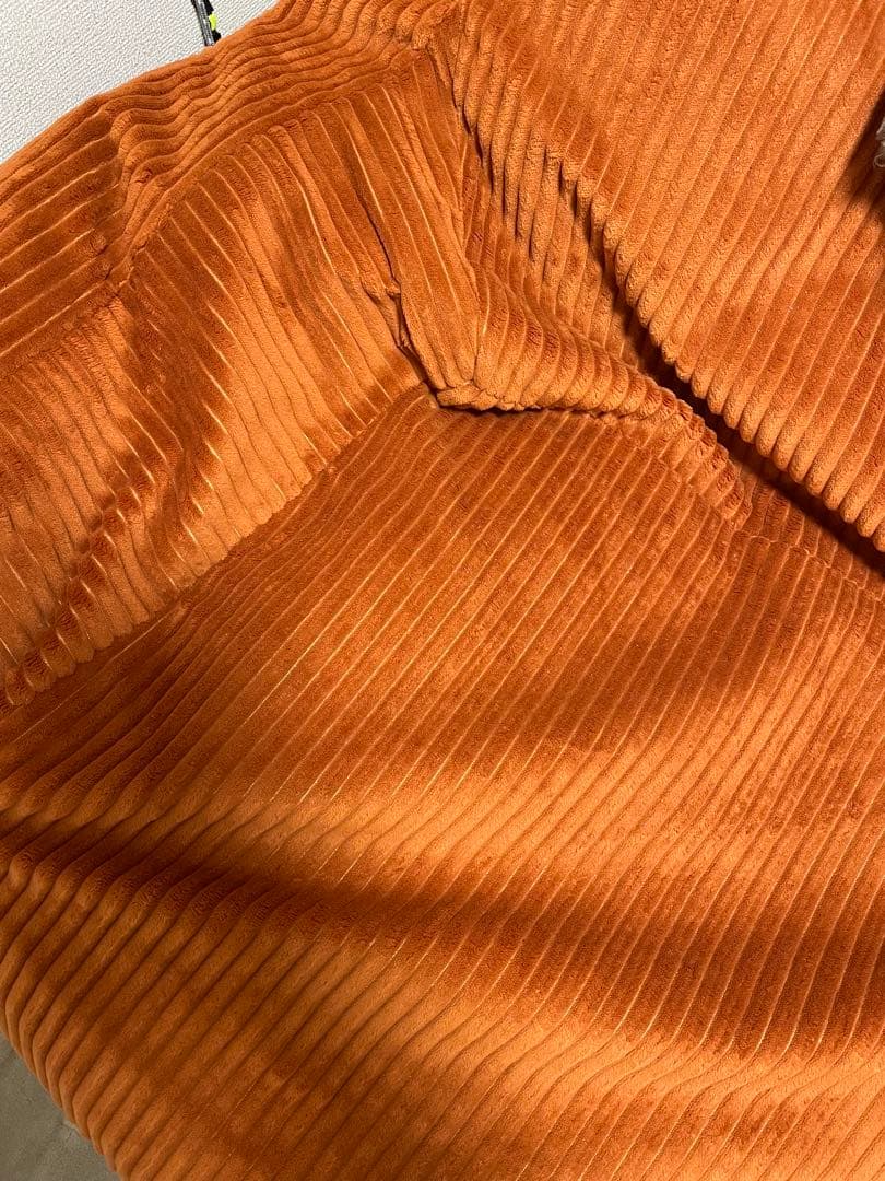 [アンコウ]LOOSY 2人掛けビーズソファ ブラッドオレンジ