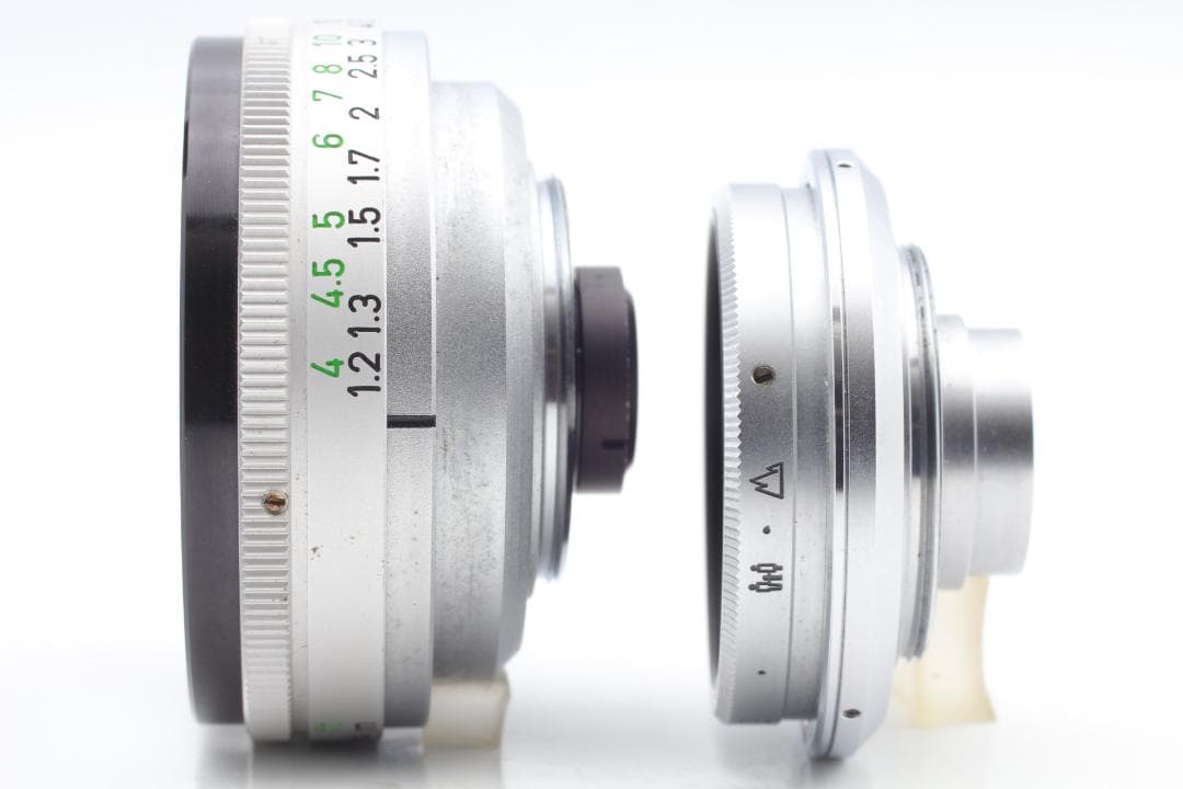 【美品　整備済】オーカー色 Canon Demi C 50&28mm #1145