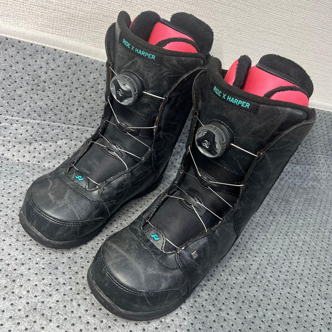 数回使用 23.5cm RIDE×HARPER BOA スノーボードブーツ