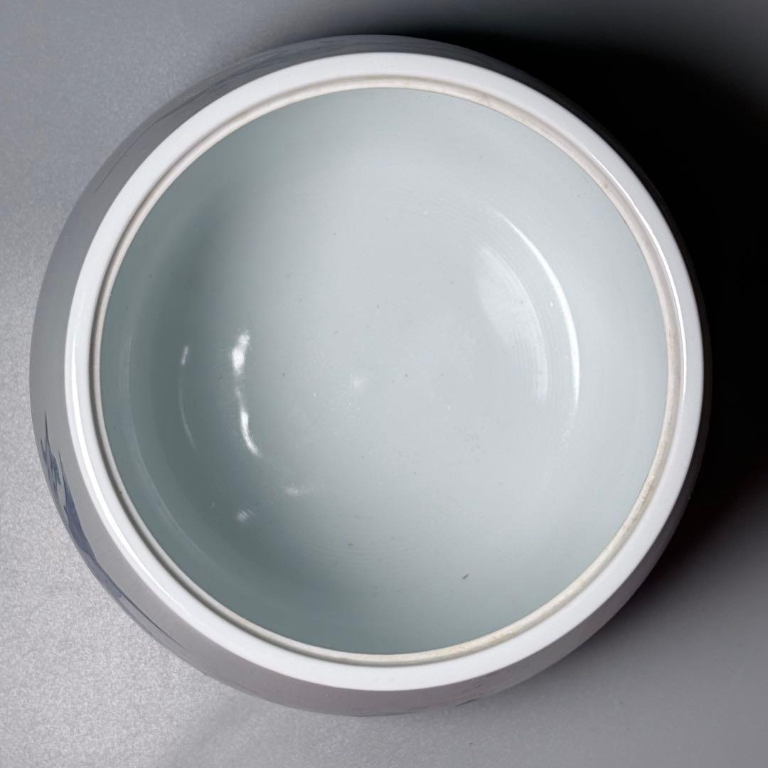 佐賀県重要無形文化財指定　中村清六　作　染付鳳凰図水指　共箱　茶道具　裏千家