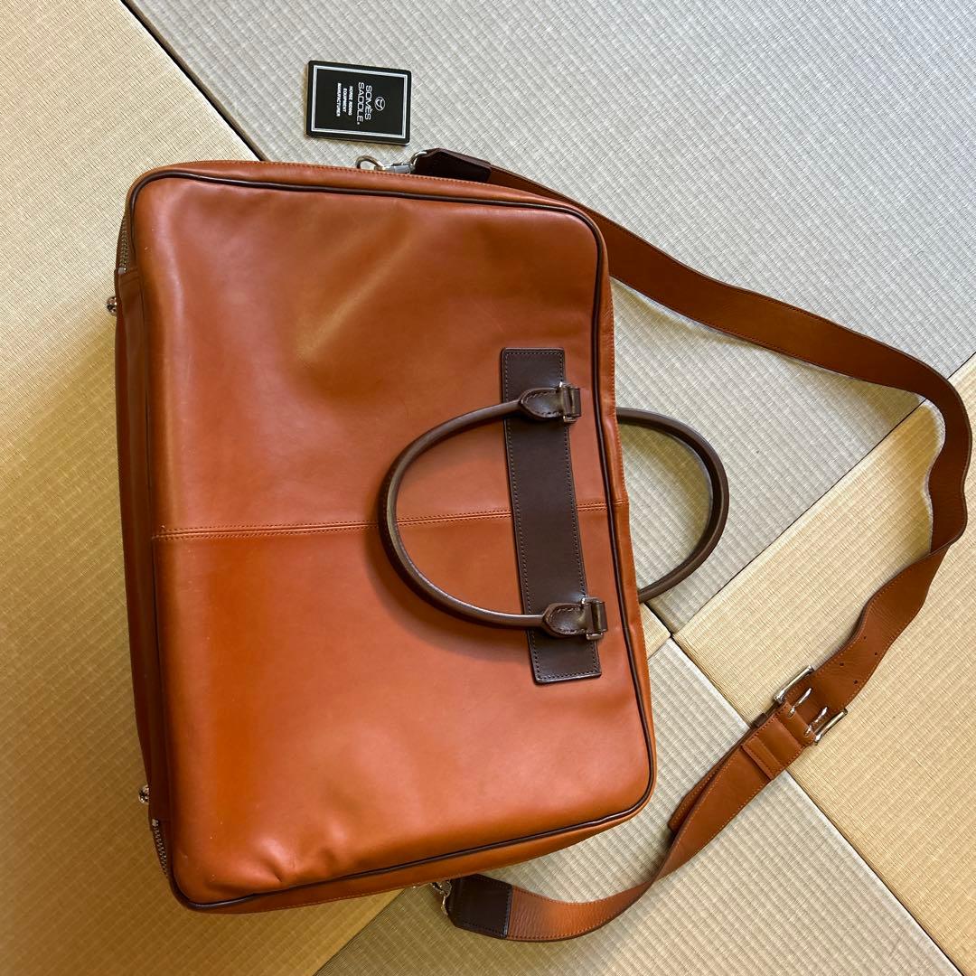 ソメスサドル　牛革ボストンバッグ