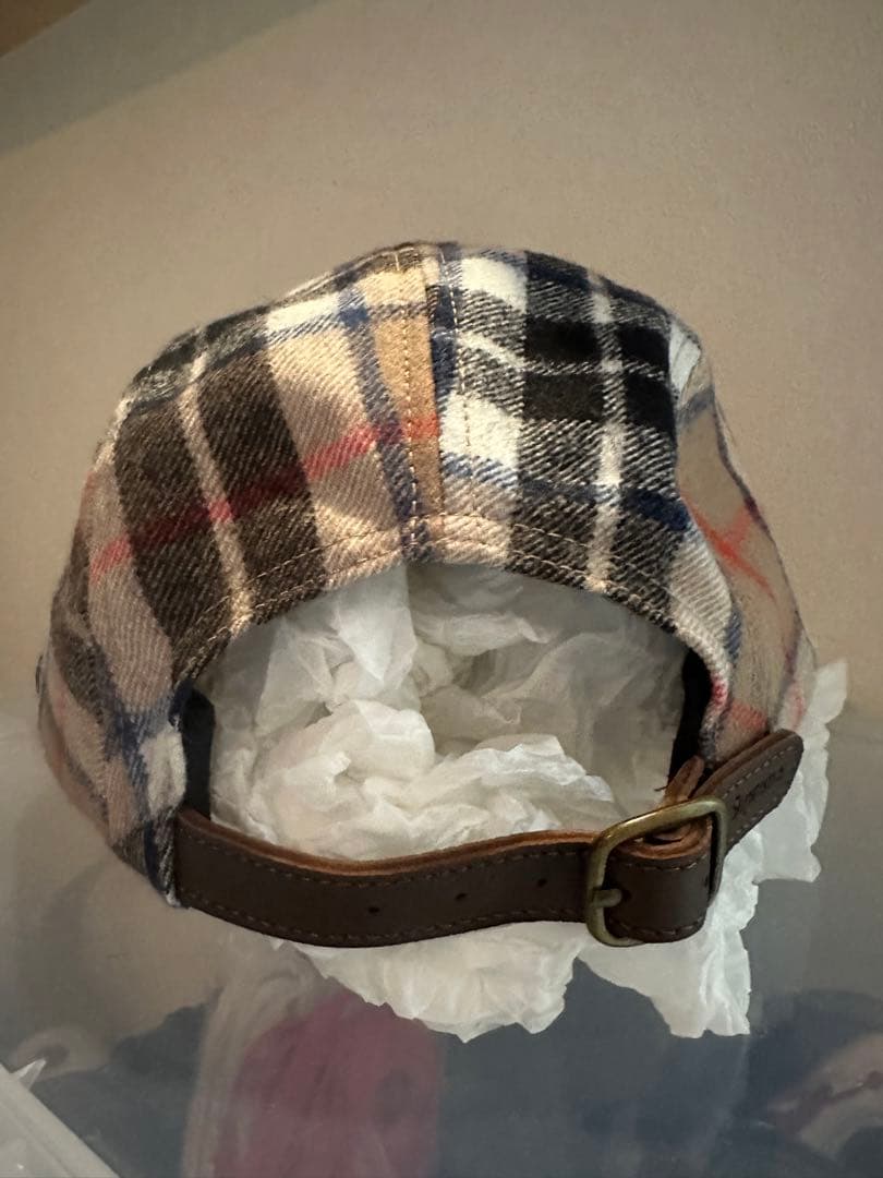 Supreme チェック柄キャップ　2024AW