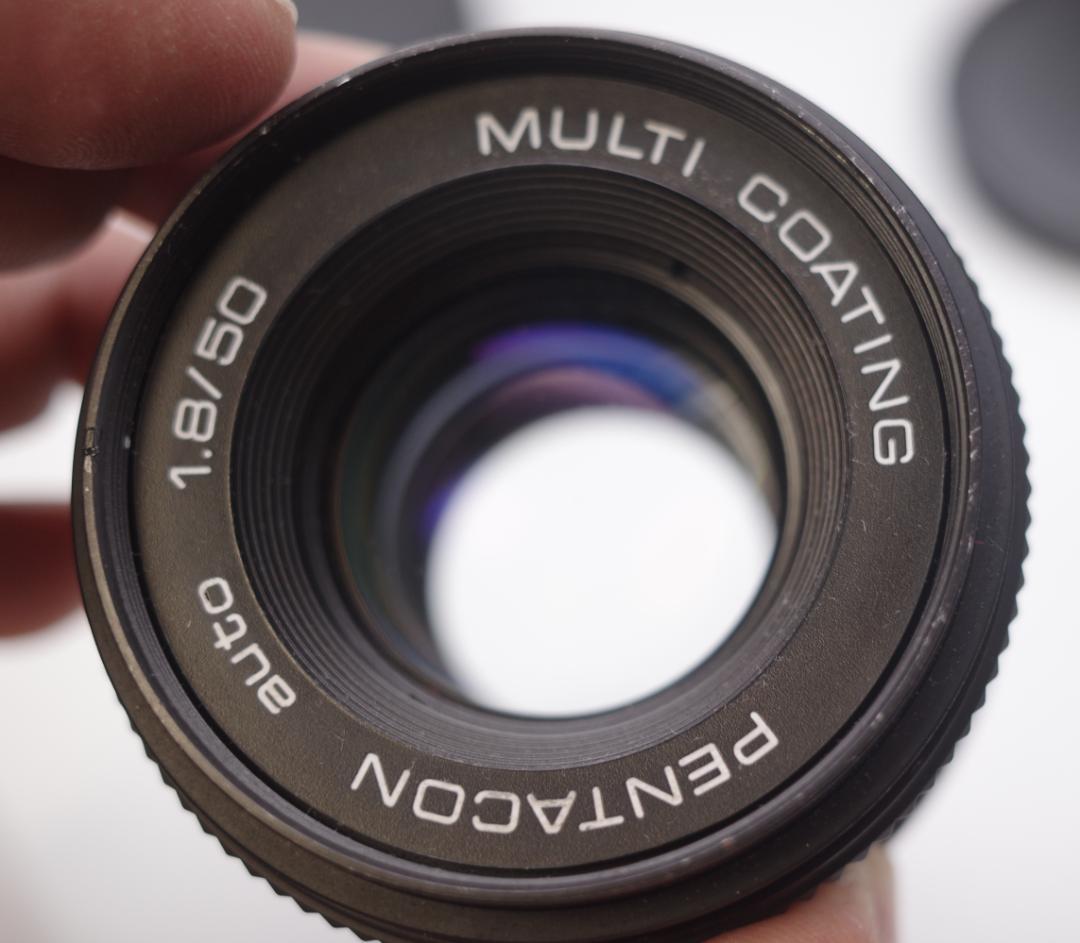 44 ペンタコン PENTACON 50mm F1.8　M42　アダプター付