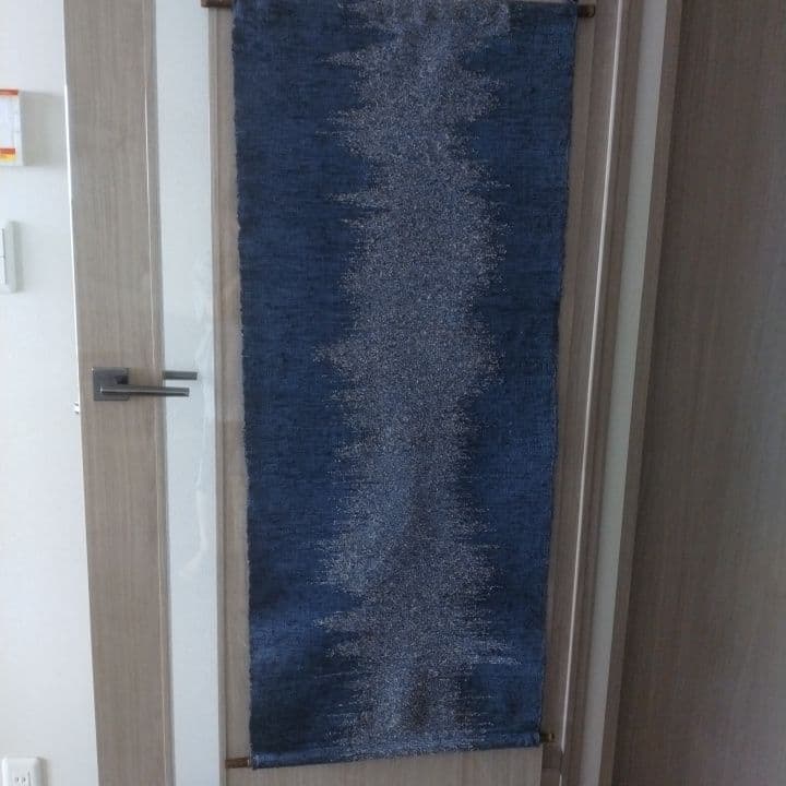 裂織り敷物⭐︎タペストリー⭐︎阪急梅田本店「全国匠の技展」購入品作品名「銀河」