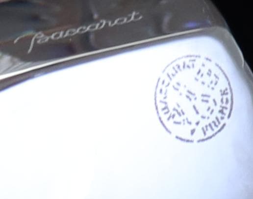 バカラ 珍品 新品箱付き 大型2kg パイナップル置物 フロスト加工 オブジェ