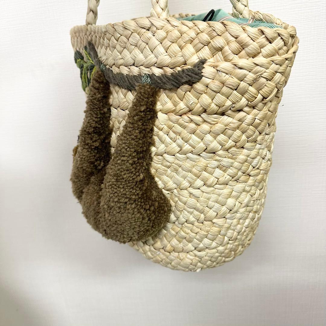 【ほのまま様】イアパピヨネ ナマケモノ カゴバッグ 美品