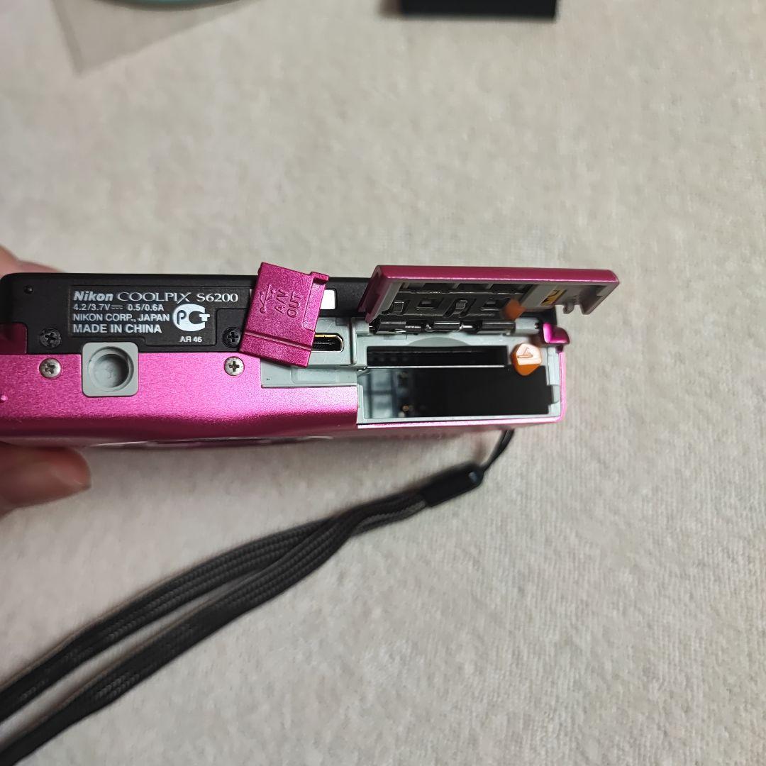 Nikon COOLPIX S6200 ピンク 予備バッテリーあり
