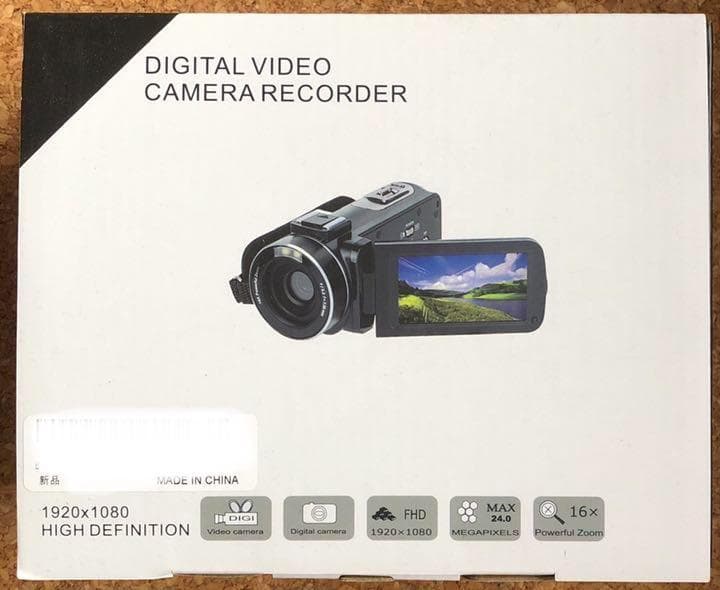 ❤高感度COMSセンサー搭載❣カメラライト内蔵で別途購入不要♪❤ビデオカメラ