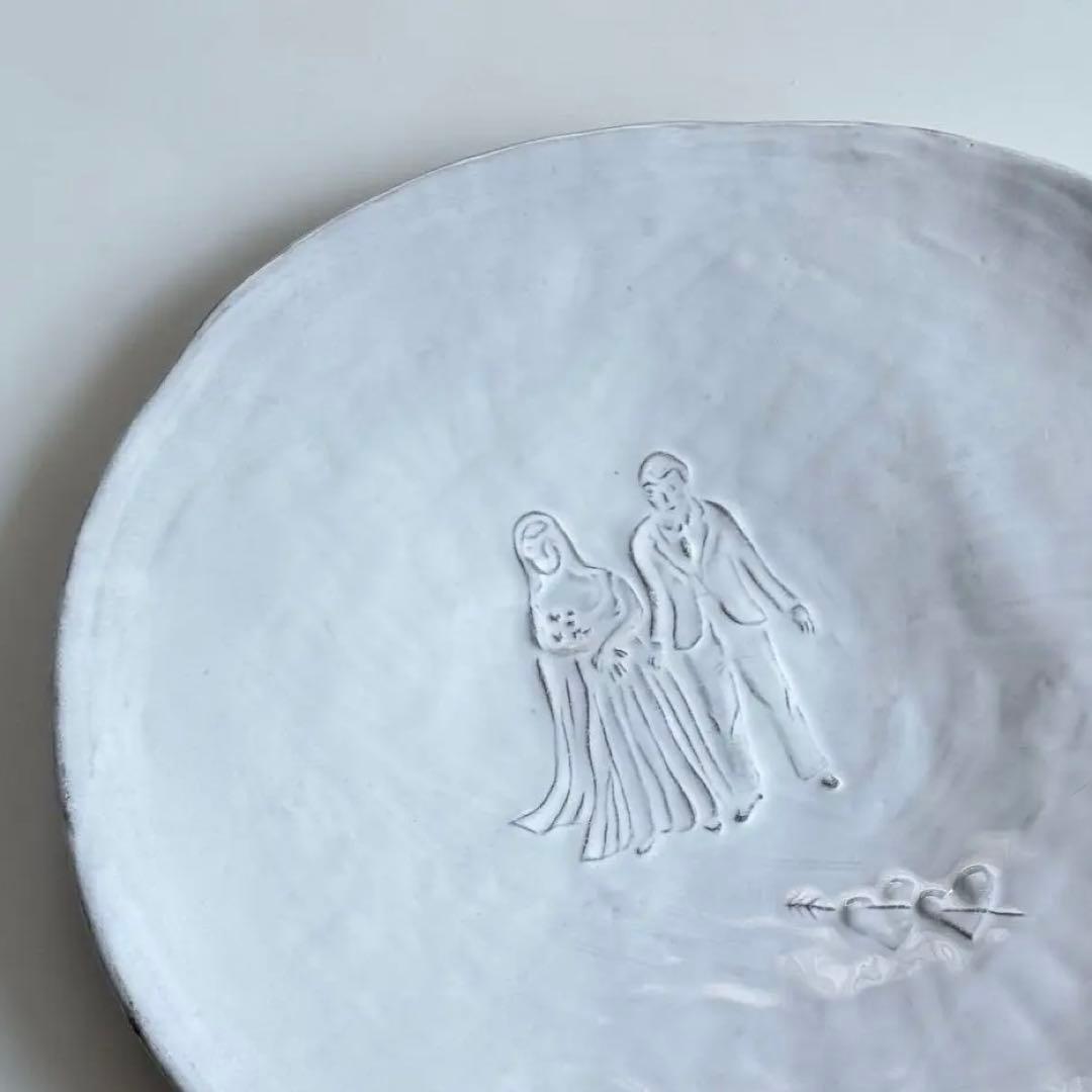 【廃盤】Astier de Villatte 大皿 新婚 カップル