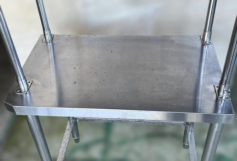 業務用2段ステンレス製収納棚 ワークテーブル 厨房 キッチン 置き棚