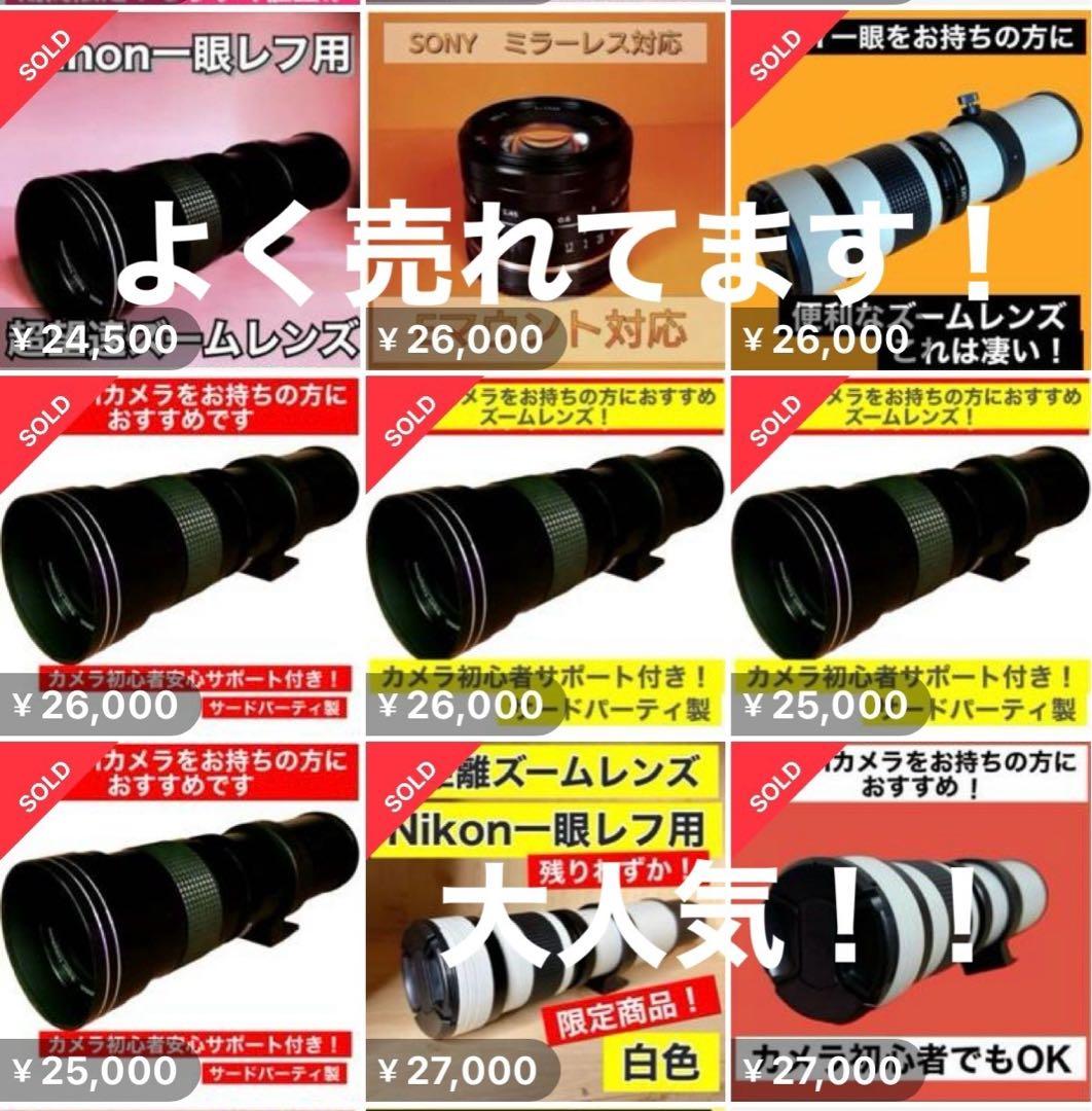 これはすごい！即決OK！即購入OK！CANONカメラ対応！ズームレンズ！初心者！