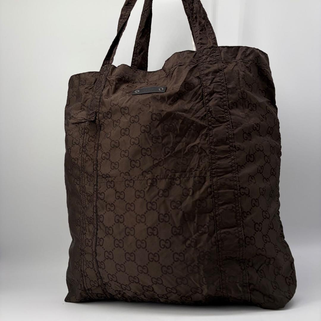 17724✨GUCCI トート エコバッグ テディベア 熊 ナイロン 犬 GG柄