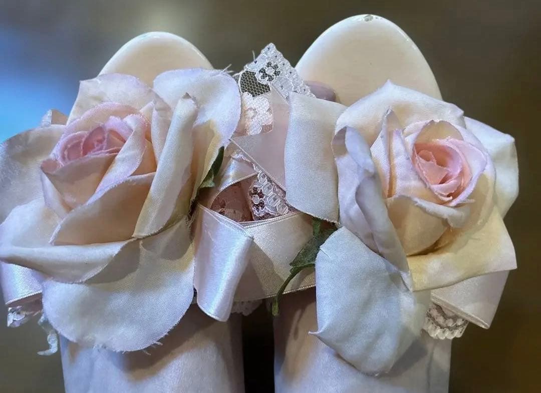 ジーザスディアマンテ 薔薇ミュール ピンク　レア　24-24.5