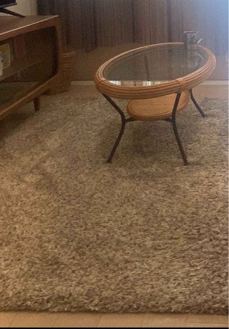 ベージュ シャギーラグ ieno - from earth SABAKU