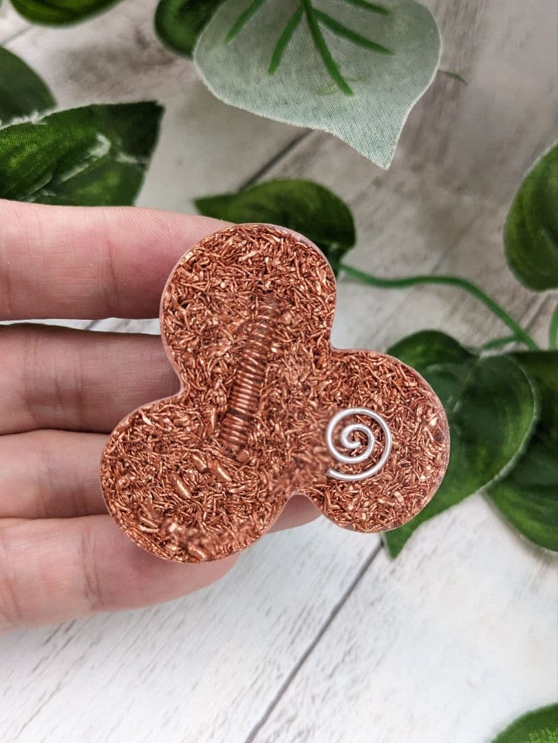 【やま】ローズクォーツの天使ちゃん形オルゴナイト☆他９点