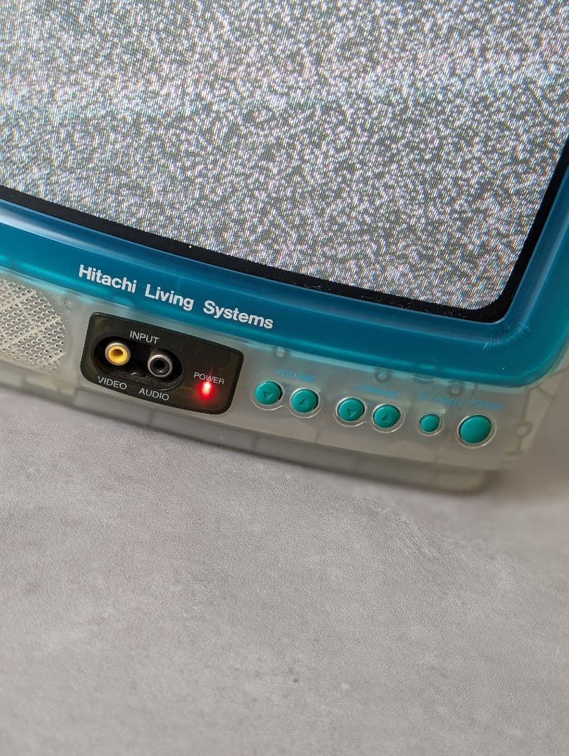 90's y2kデザイン HITACHI スケルトン TV ヴィンテージ