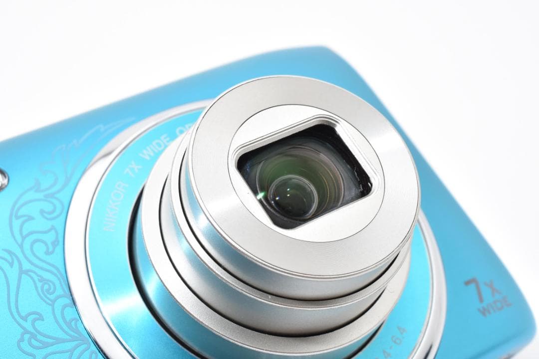 【極美品】Nikon COOLPIX S3500 ブルー デジカメ#1968