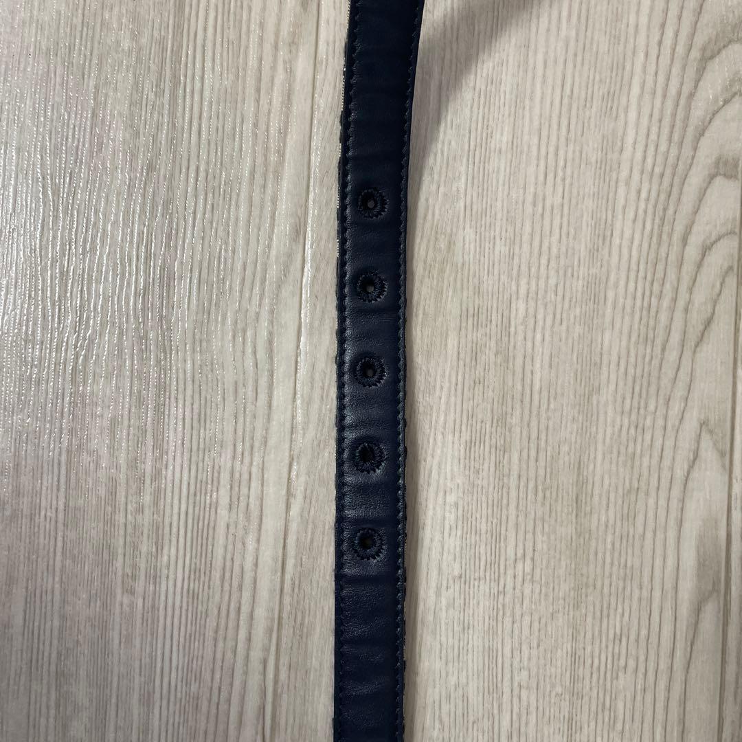 最終値下げ！Dior ロゴバックル ベルト ブラック/ゴールド