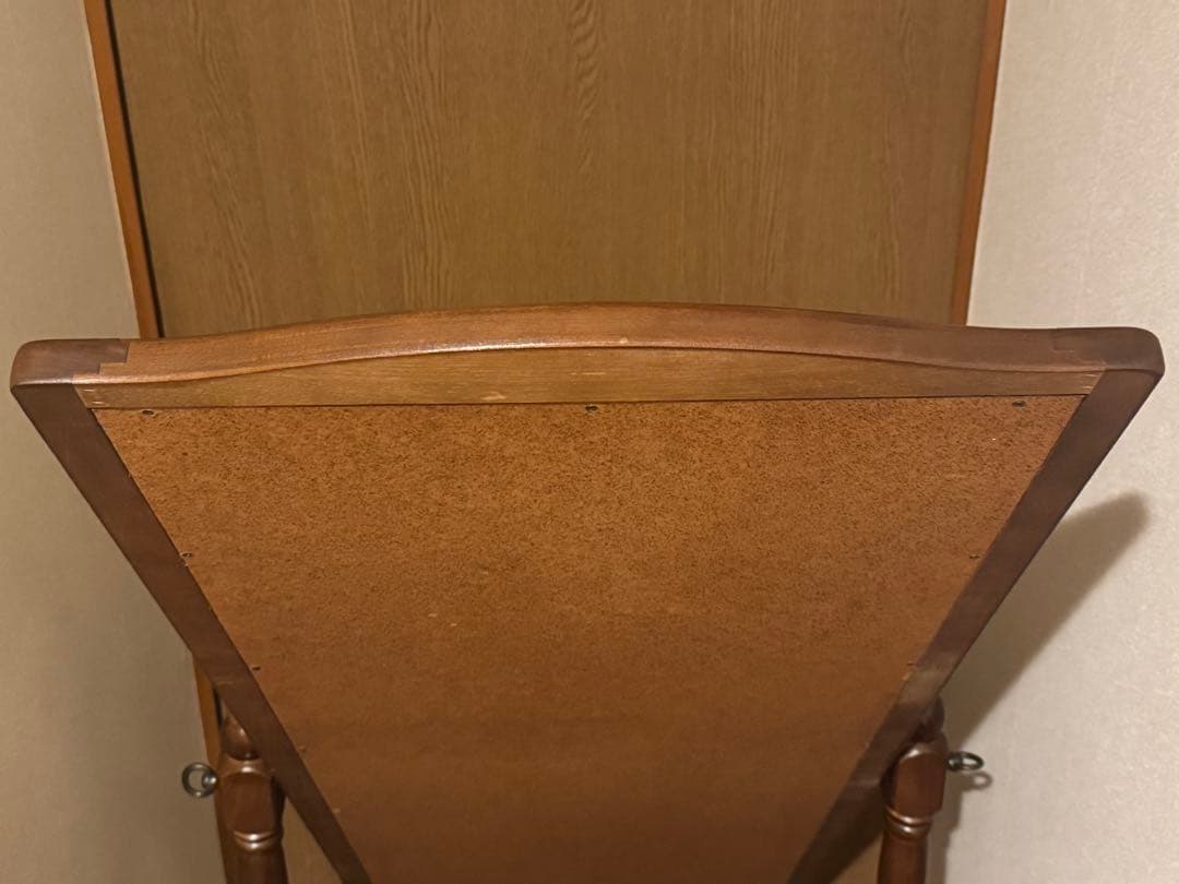 英国クラシック 北欧レトロ 木製 脚付き スタンドミラー 全身鏡 古家具　猫脚