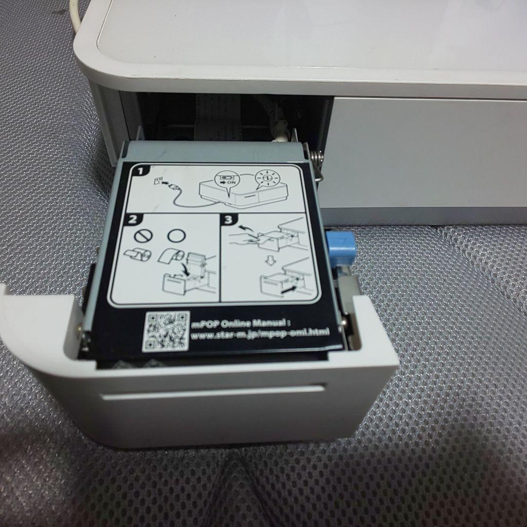 スター精密 mPOP POP10 WHT JP レシートプリンター 一体式レジ