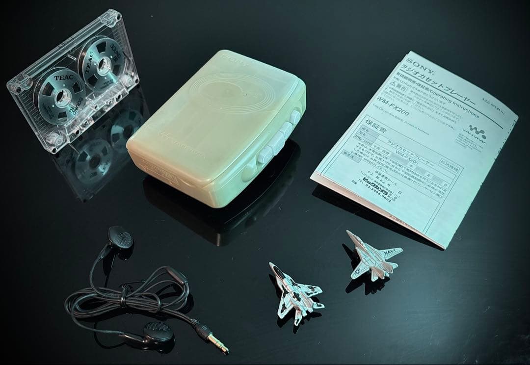 カセットウォークマン SONY WM-FX200 薄い緑「整備済み、完動超美品」