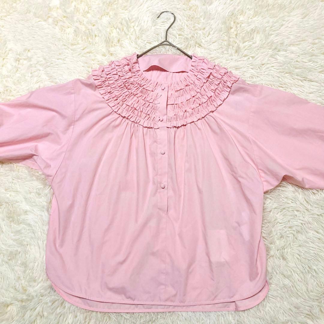 【大人気】ロージーモンスター　ミニフリルブラウス　ピンク新品タグ付き