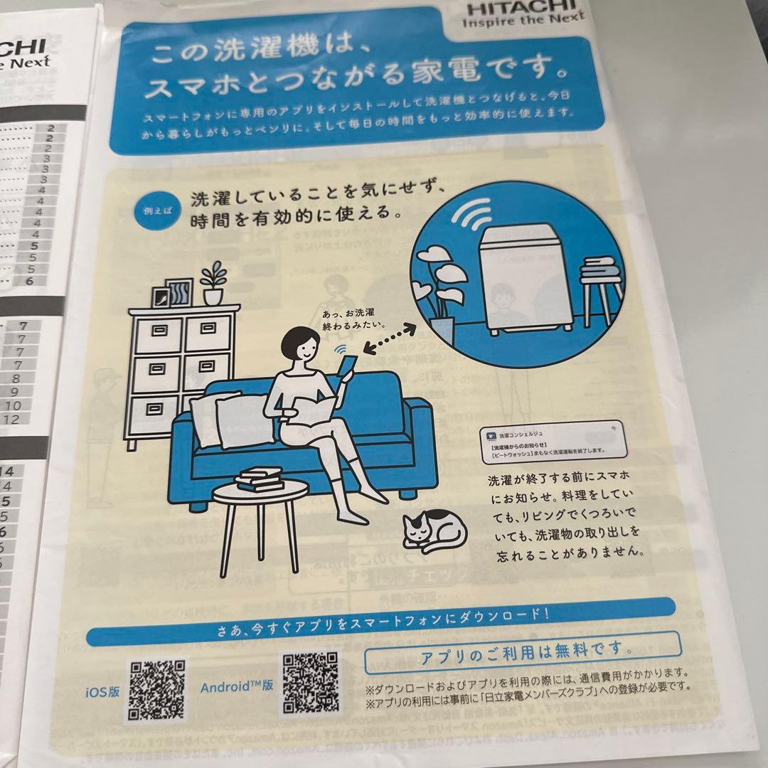 日立　ビートウォッシュ　BV-DX100H