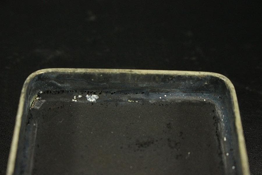 中国美術 古錫 刻 古城眺馬上人物紋 題詞 蓋物 文房四宝(HA433)