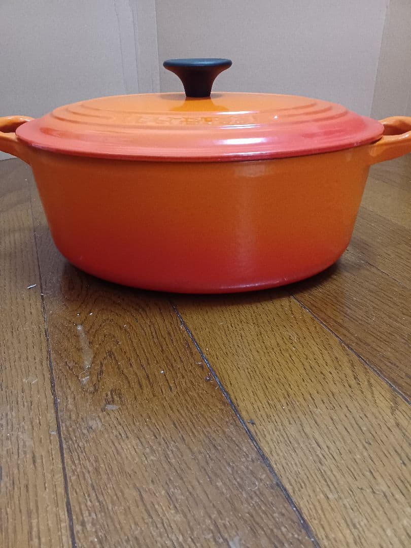 ル・クルーゼ ココット オーバル 23cm オレンジ 2.6L