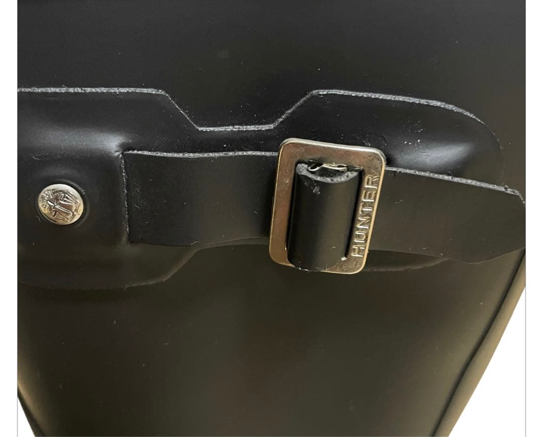 【未使用】HUNTER ショートレインブーツ　バックル付