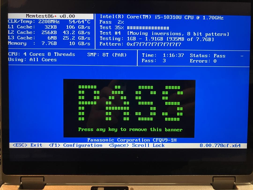 Le’ts note CF-QV9 第10世代i5 8GB 256GB