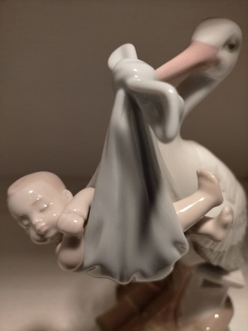 リヤドロ　lladro コウノトリの贈り物　男の子