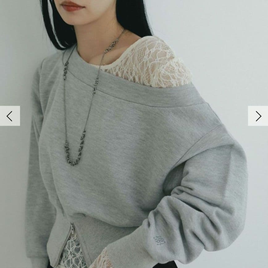 あ*や様 ラグナムーン 新作 新品 ウエストZIPラメスウェットプルオーバー