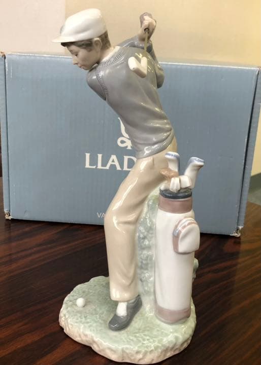 リアドロ　ゴルファーナイスショット　陶器