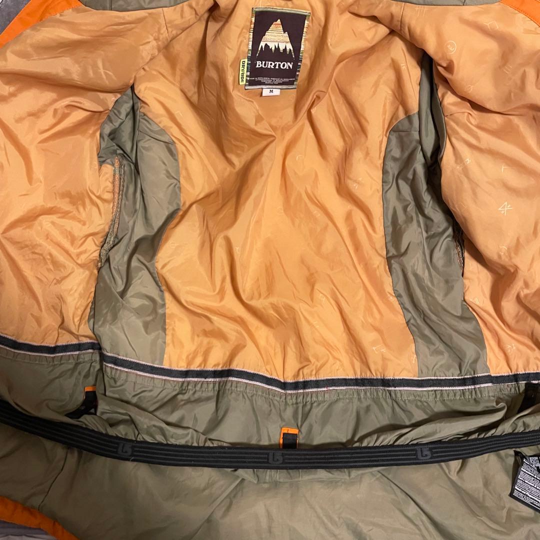 Burtonバートンスキーウェアスノーボードジャケットパーカーベージュオレンジ