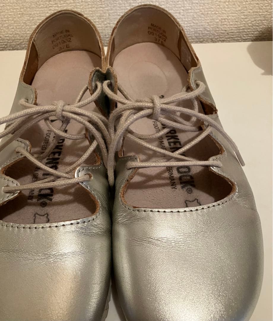 Birkenstock RYE 37 24㎝シルバー バレエシューズ