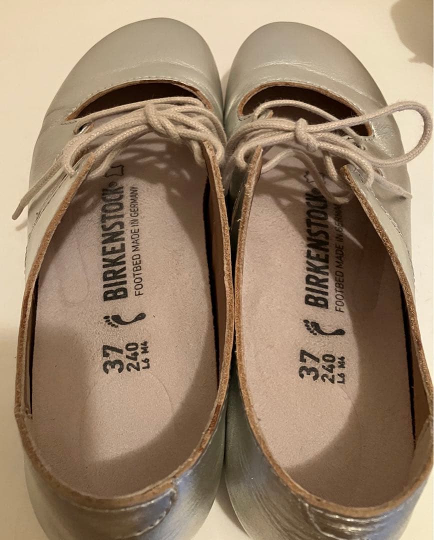 Birkenstock RYE 37 24㎝シルバー バレエシューズ