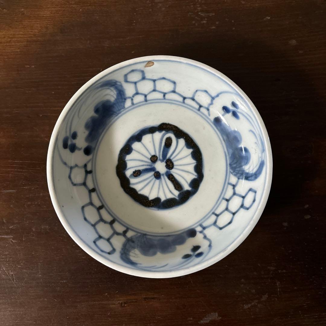 古伊万里膾皿　5点(窯傷有り)なます皿　古道具　アンティーク　検:白洲正子　李朝