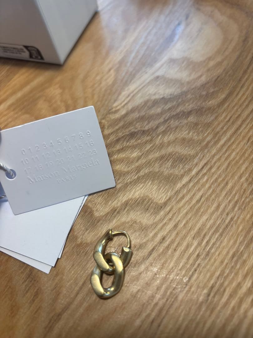 Maison Margiela マルジェラ　マイヨンピアスダブルフープリング片耳