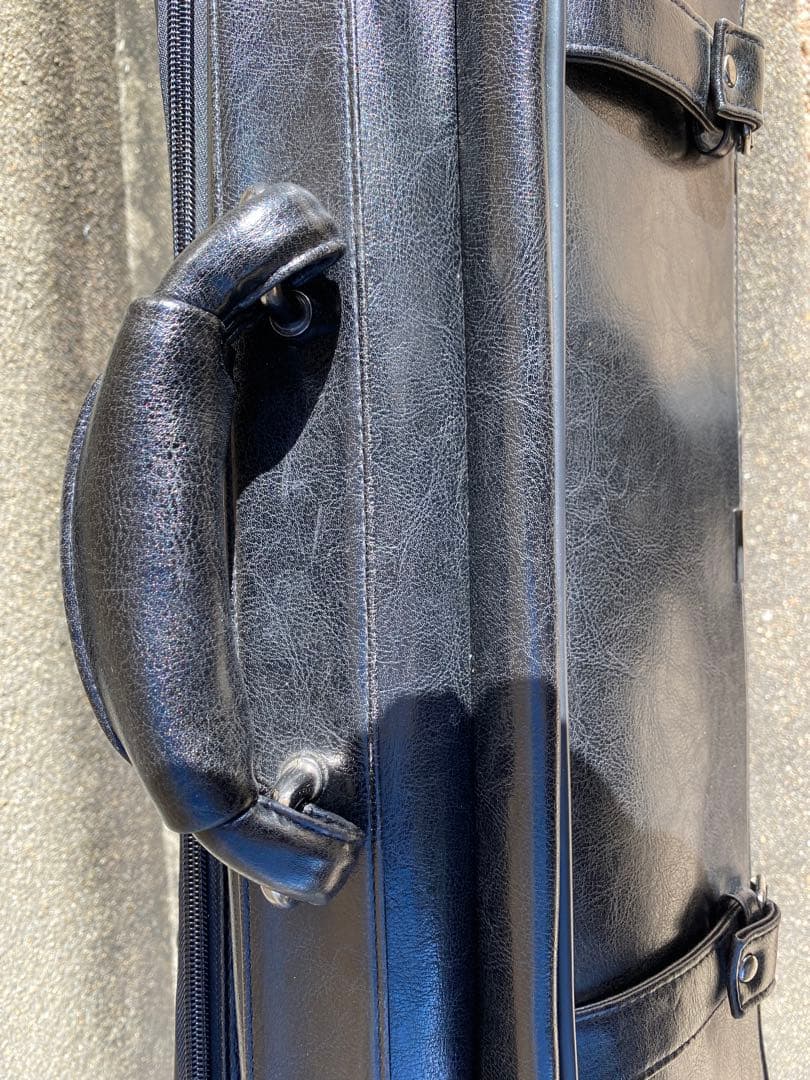 【希少】ダレスバッグ型キャリーバッグ オールレザー ブラック 自立型 2段階